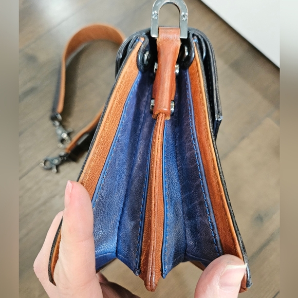 📣 RARE VINTAGE Tory Burch All Leather Handbag/Clutch - Picture 6 of 16